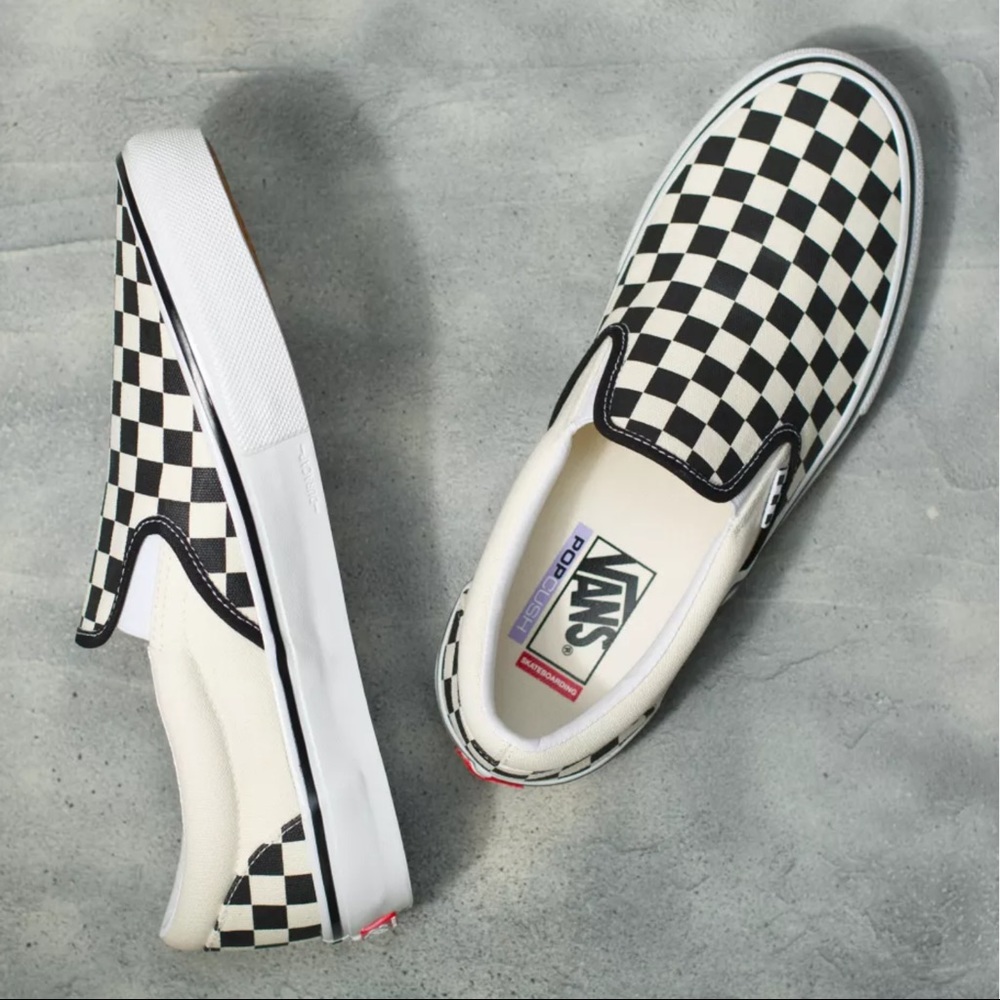 Vans Skate Slip-on Shoes - Checkerboard- BRAND NEW